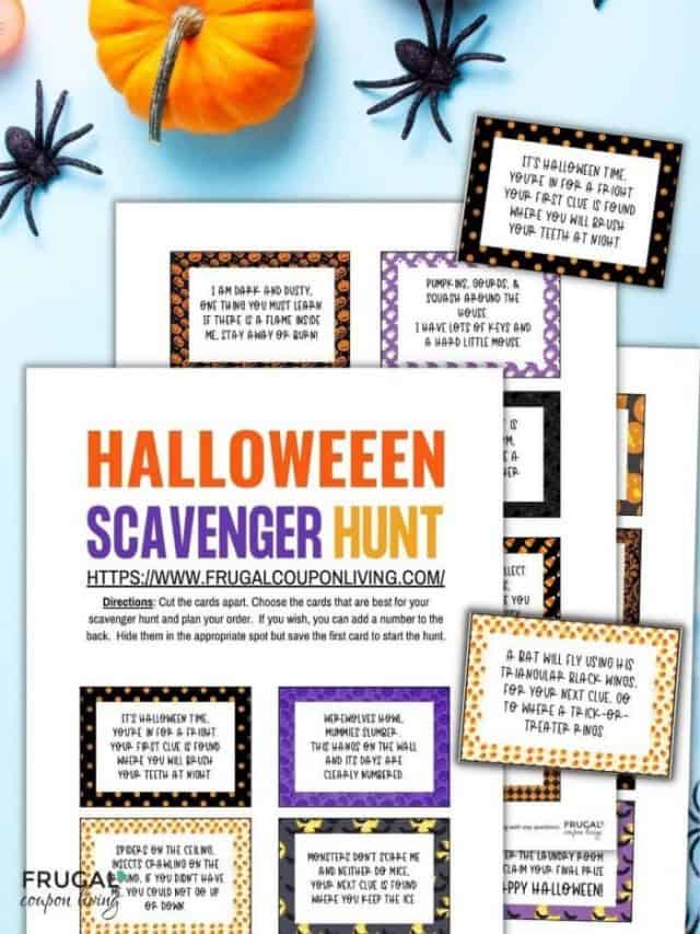 Halloween Scavenger Hunt Riddles Story
