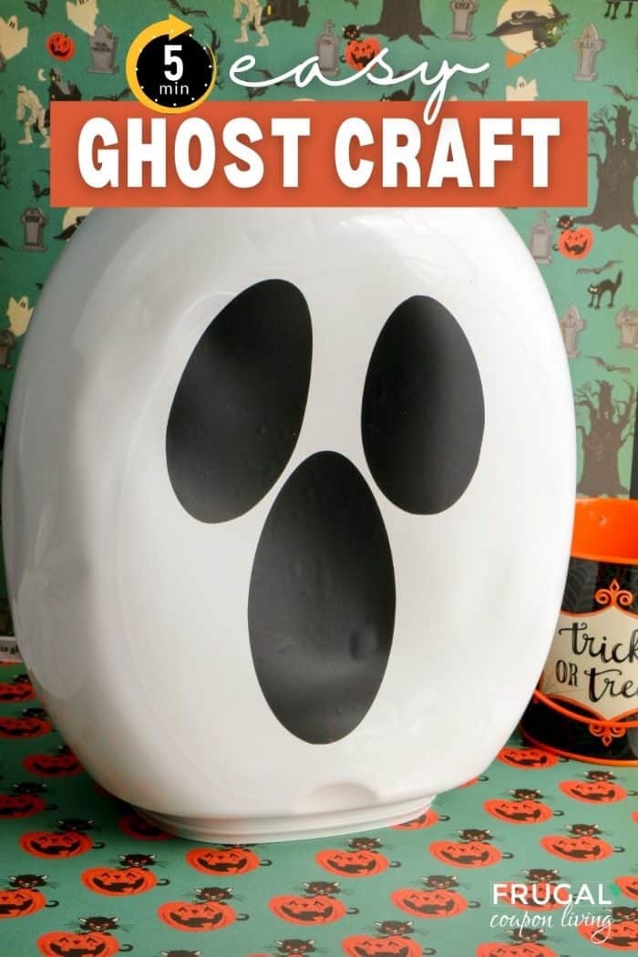 Easy Ghost Halloween Craft for Adults