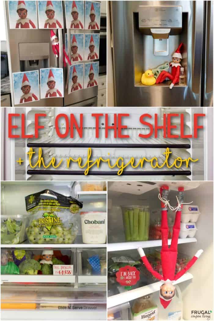 Fun elf on the shelf fridge ideas