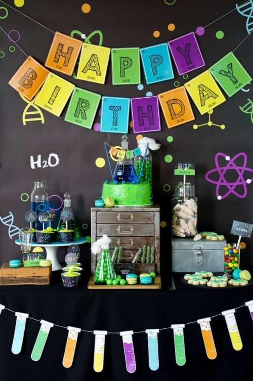 How to Decorate a Mad Scientist Party Table
