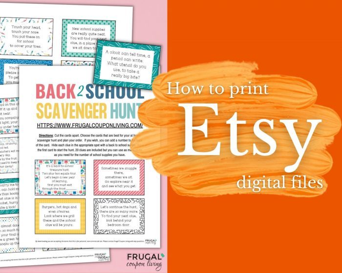 how to print Etsy digital downloads