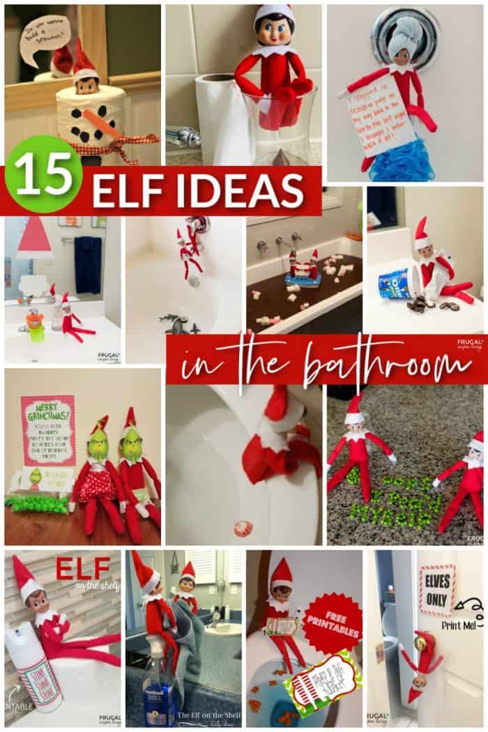 Elf on the Shelf Bathroom ideas