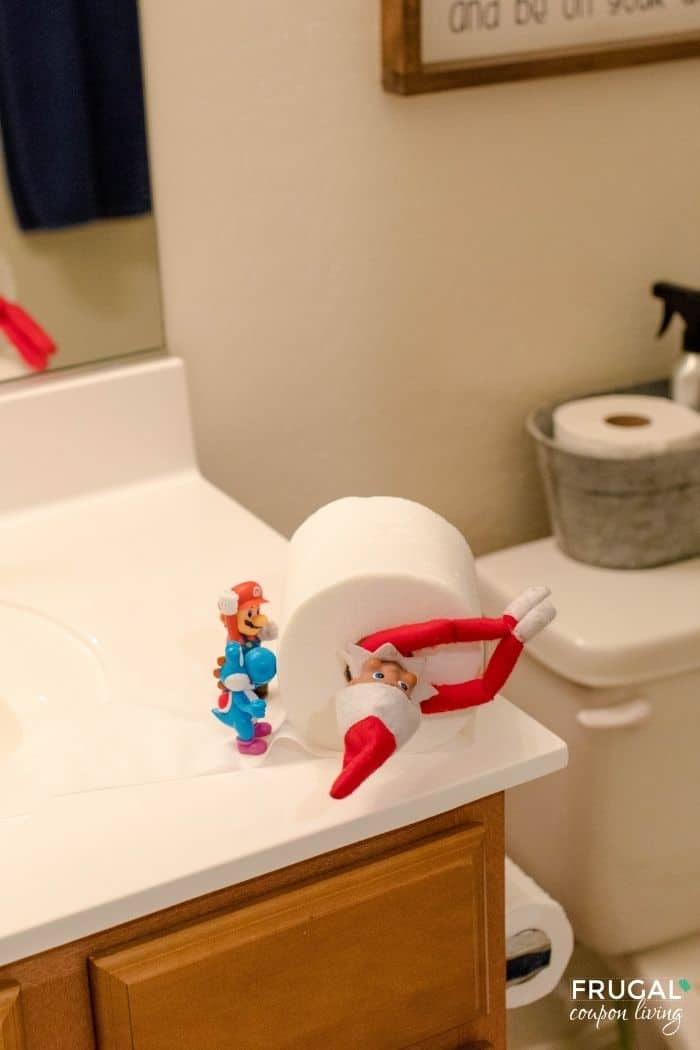 Elf on the Shelf Toilet Paper Idea
