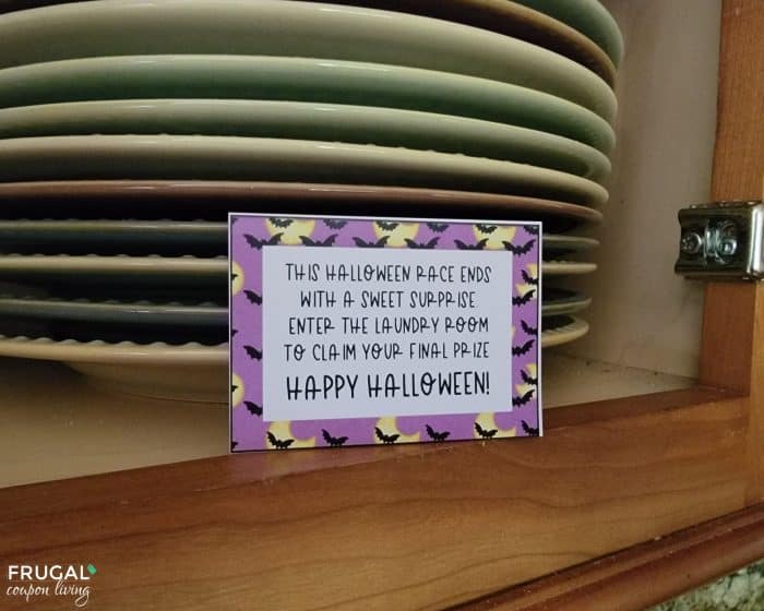 Halloween Treasure Hunt Printable Clues for kids