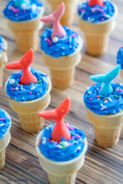 mermaid ice cream cone cake