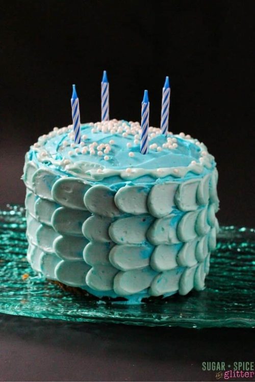 mermaid frosting technique