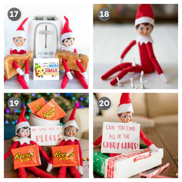 quick easy elf on the Shelf ideas