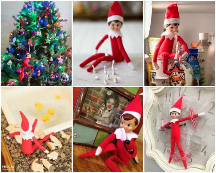 Quick elf on a shelf ideas