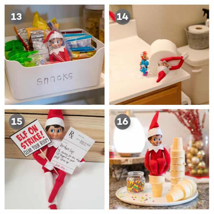 quick elf on the Shelf ideas