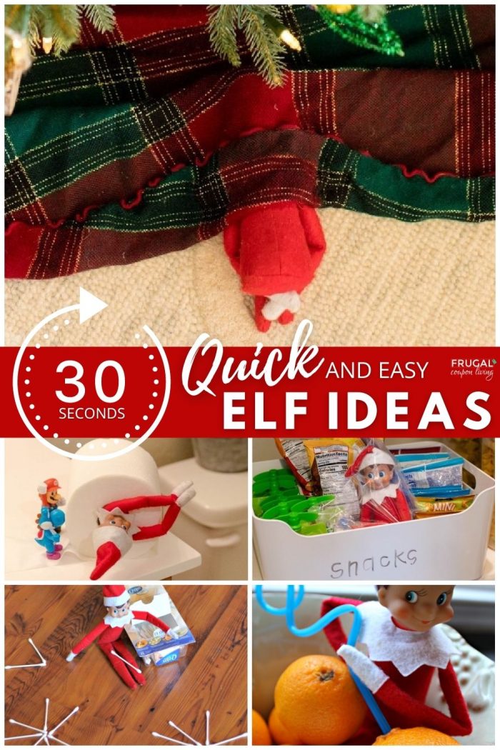last minute quick and easy Elf on the Shelf Ideas