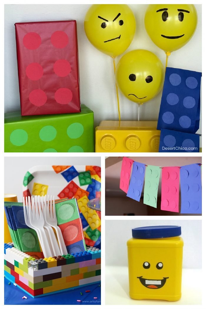 LEGO birthday party décor