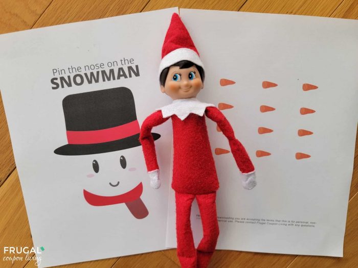 Pin the Nose on the Snowman Printable