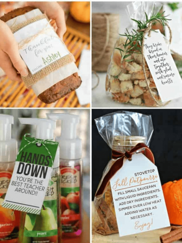 THANKSGIVING GIFT IDEAS FOR TEACHERS WITH PRINTABLES STORY