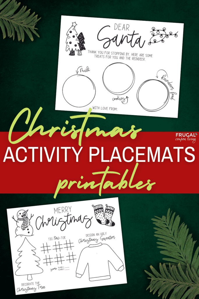 Christmas Placemats Printables
