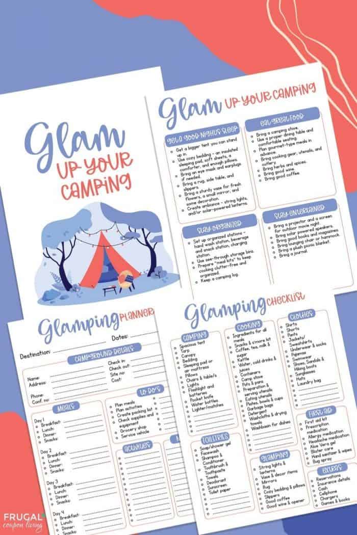 glamping checklist printable