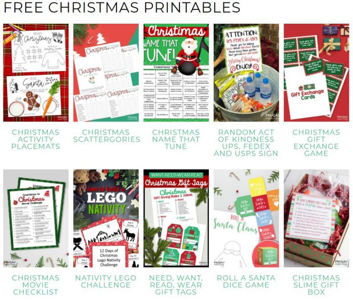 christmas games printables