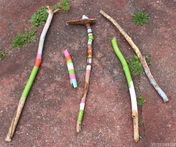diy walking sticks craft