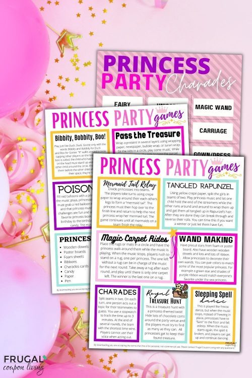 princess birthday party games