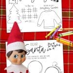 Elf on the Shelf Christmas Placemat for Santa