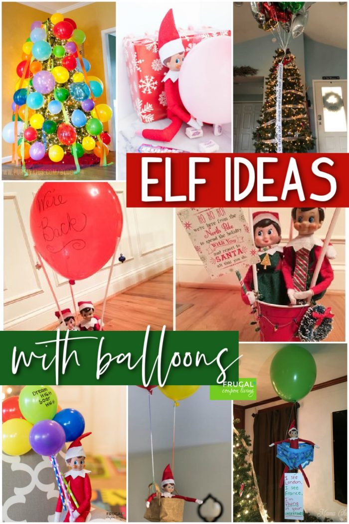 Elf on the Shelf Balloon Ideas