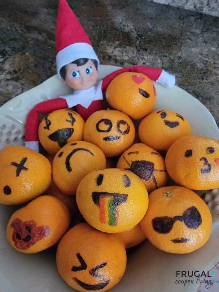 Elf on the Shelf Emoji Orange