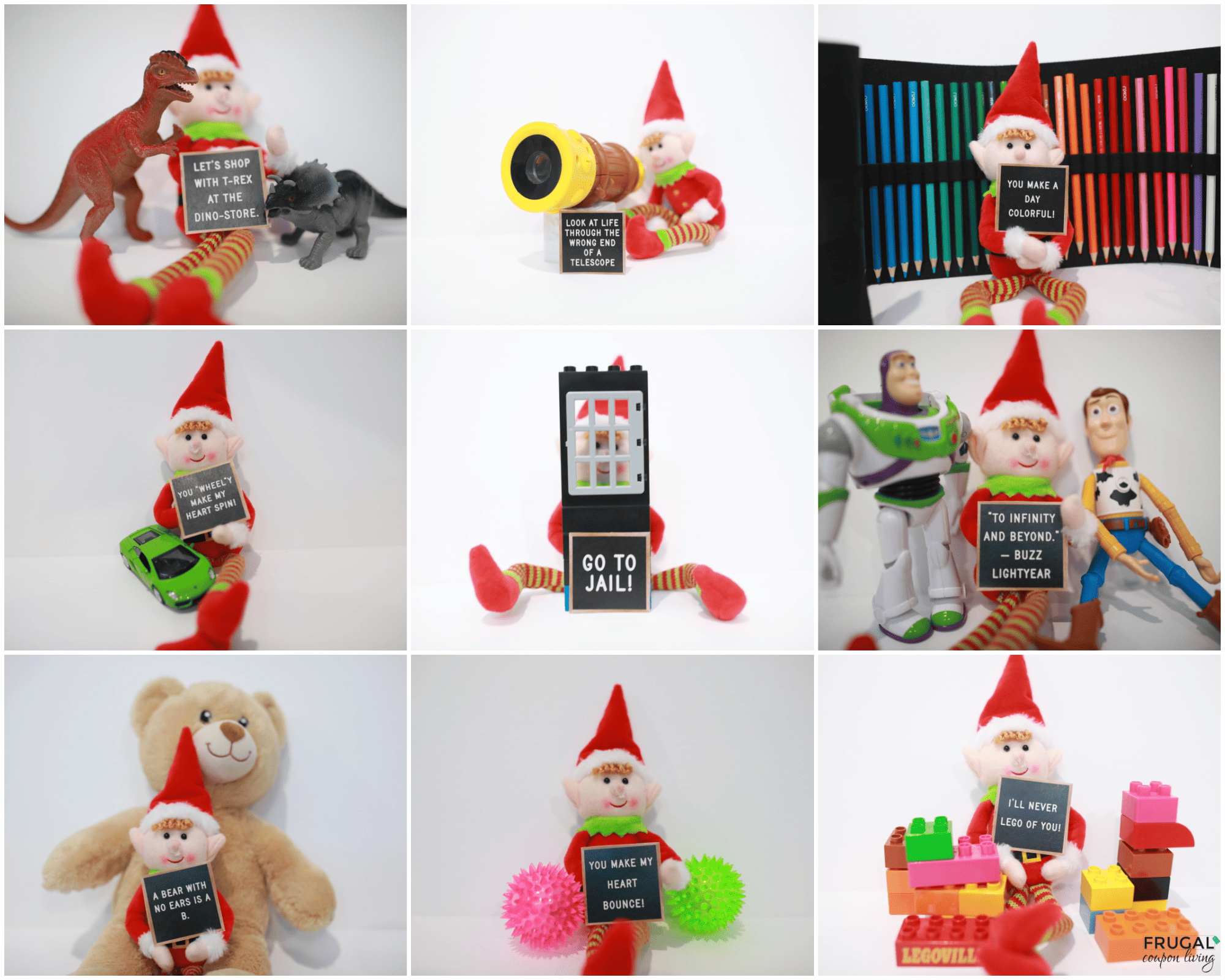 elf on the shelf ideas with toys