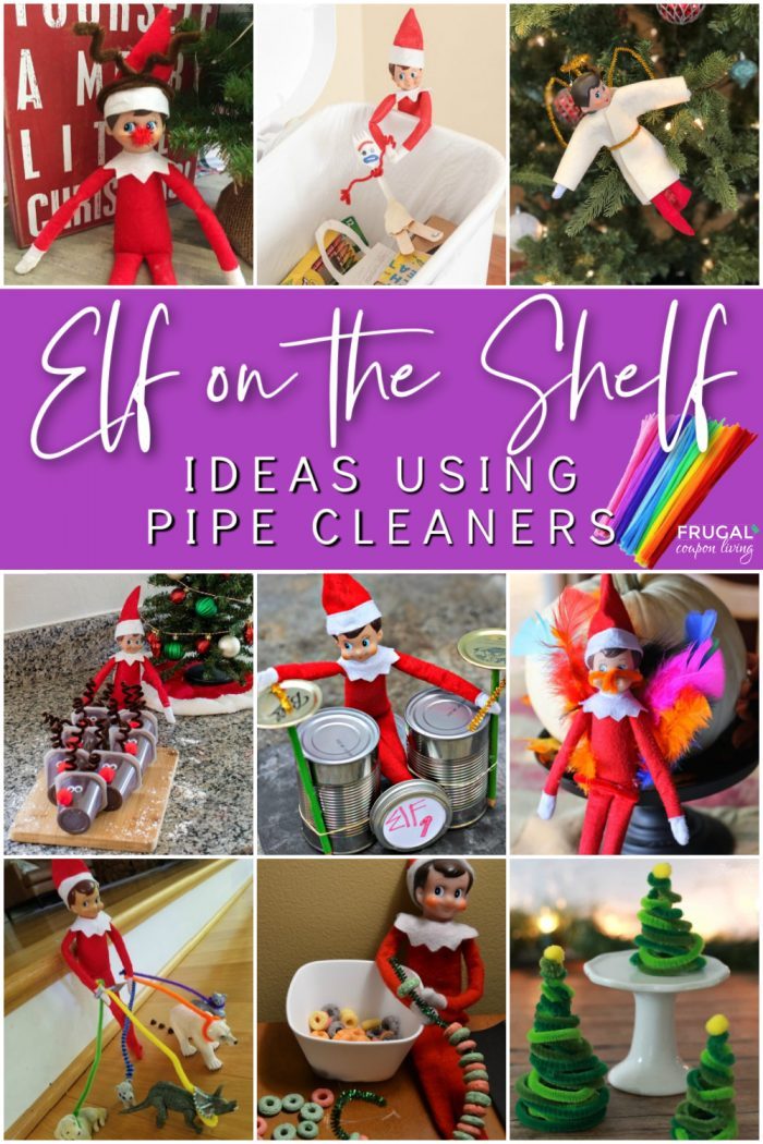 Elf on the Shelf Ideas with Pipe Cleaners