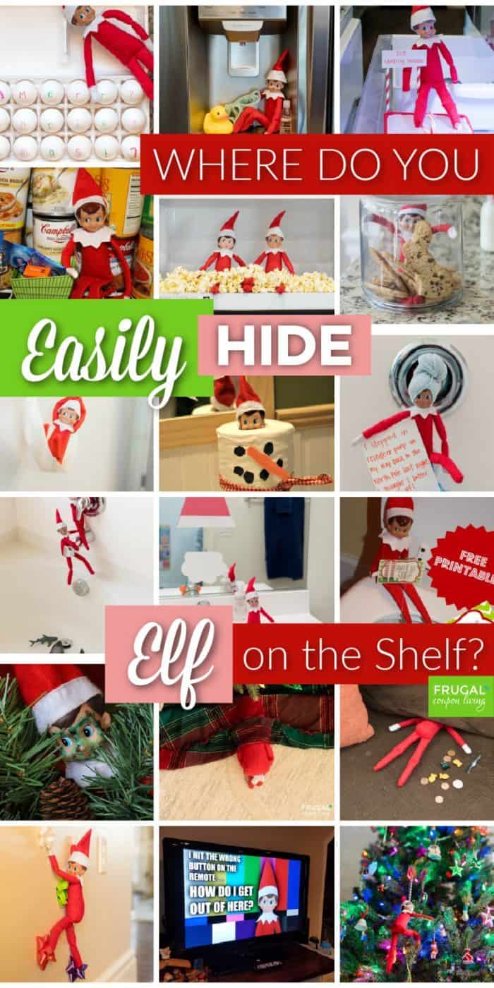 where do you hide the elf on the shelf