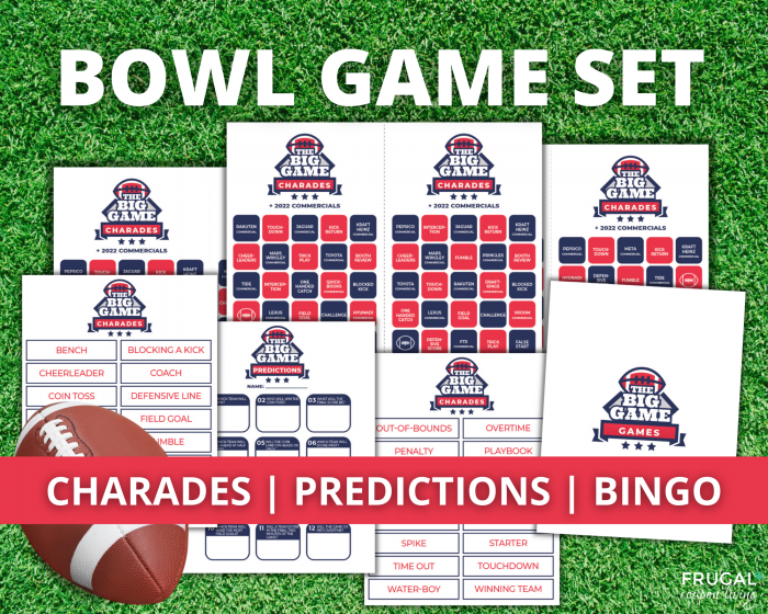 Super Bowl Party Games Printable