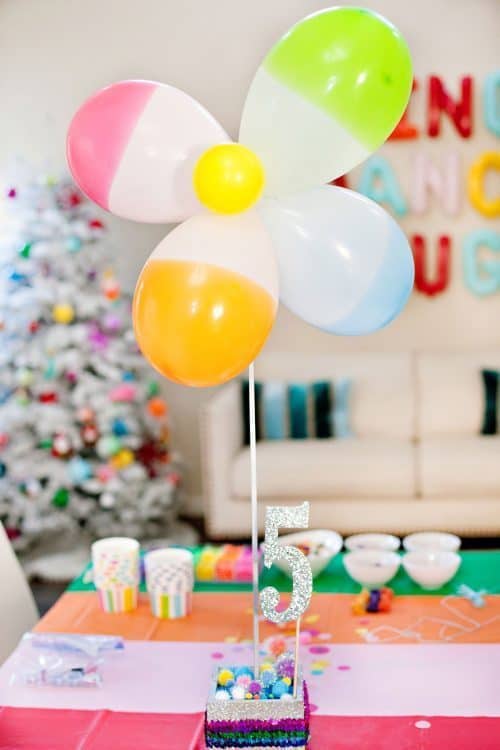 balloon trolls party centerpieces