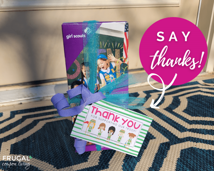 Girl Scout Cookie Delivery Thank You Card