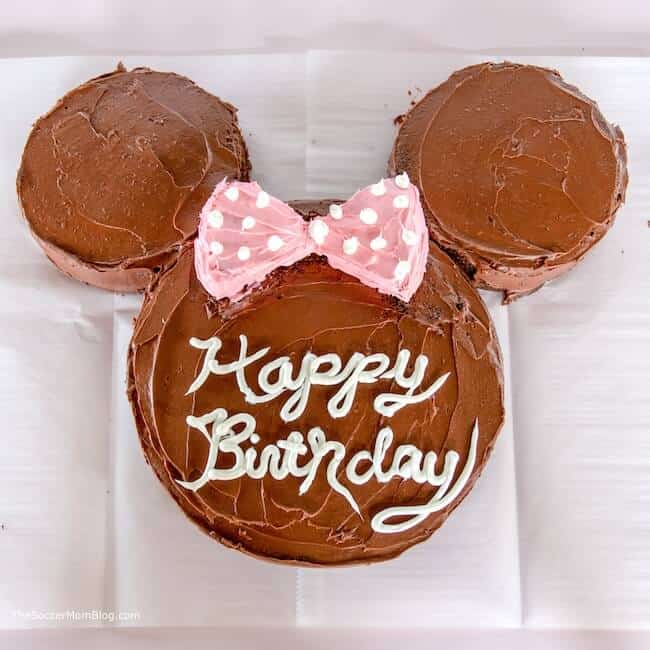 Easy Minnie Mouse Cake