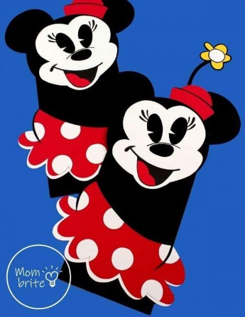 Minnie Mouse Craft Paper Bag Puppet