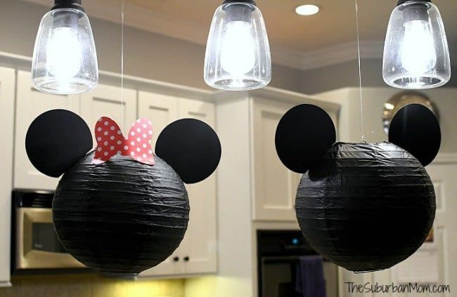 DIY Minnie Mouse lanterns