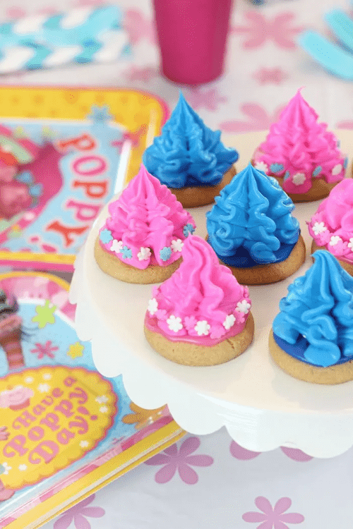 trolls hair cupcakes
