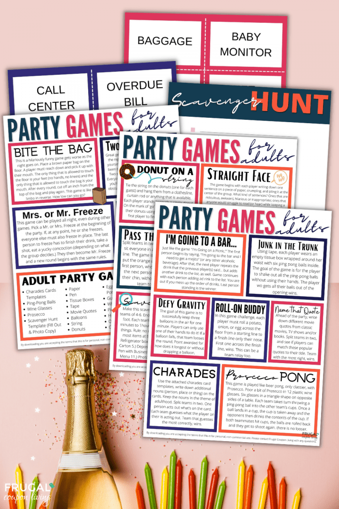 Adult Party Games Ideas