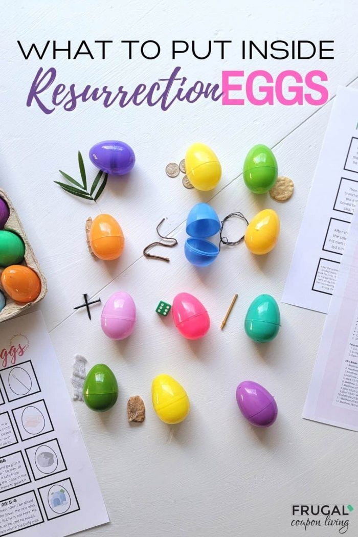 What goes in resurrection eggs?