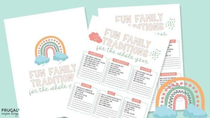 Fun family traditions checklist