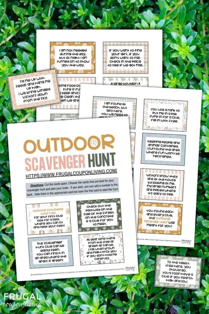 20 Fun Outdoor Scavenger Hunt for Kids