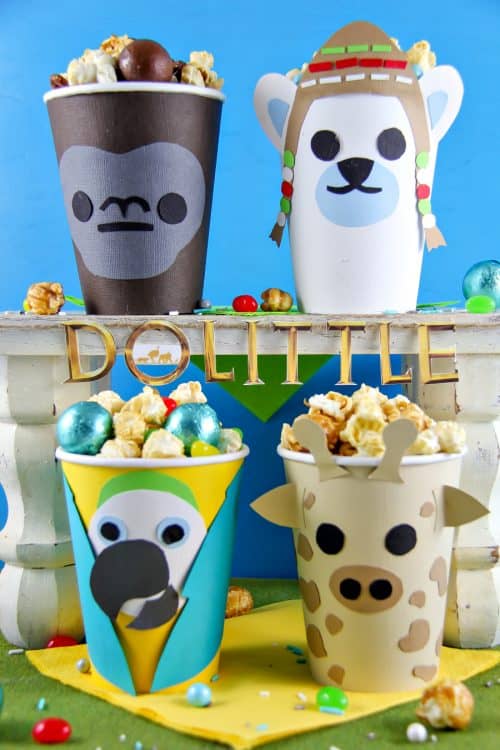 Cute animal party cups