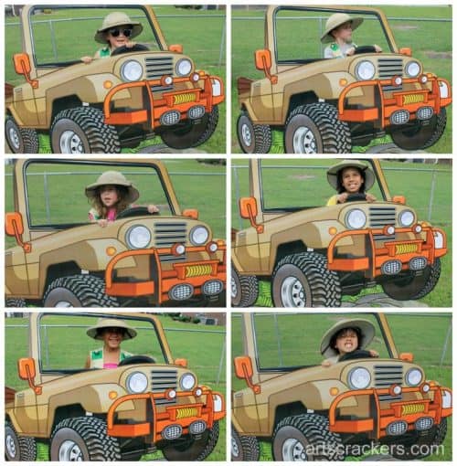 DIY Jeep Jungle Photo Booth