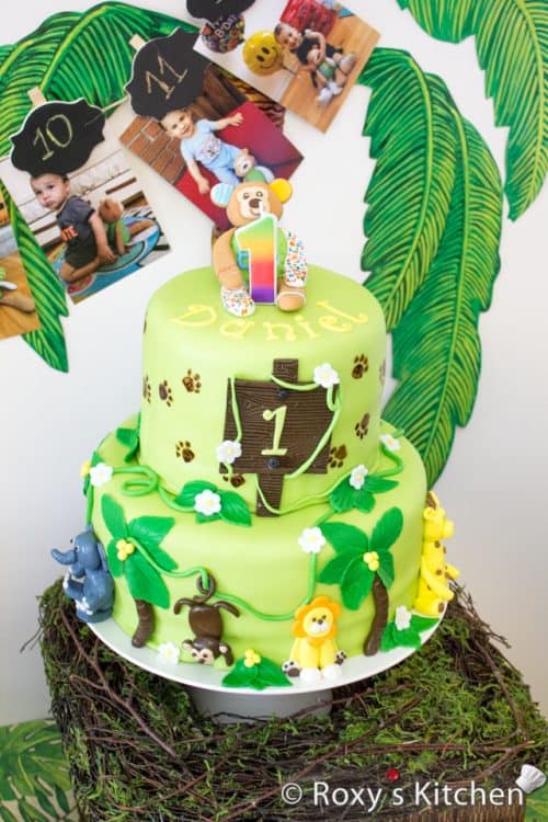 Cute Jungle Cake Idea for a Child's Birthday