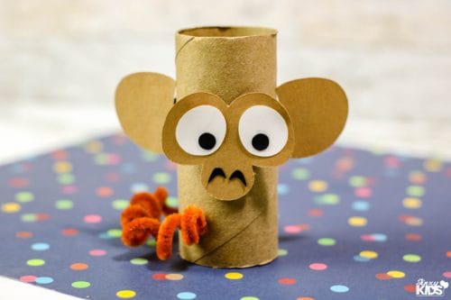 toilet paper roll craft safari themed monkey party decor