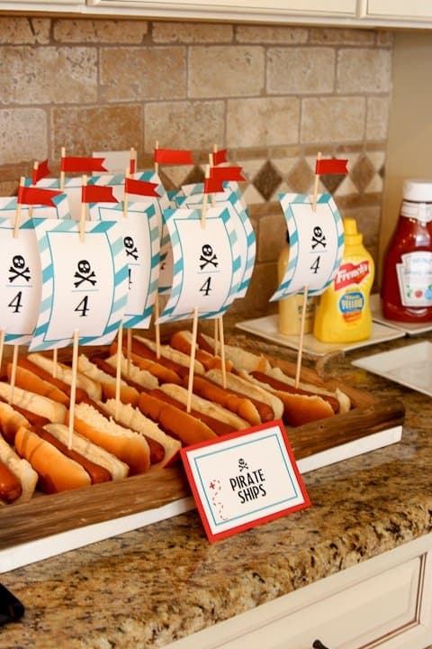 Pirate Ship Hot Dog Idea