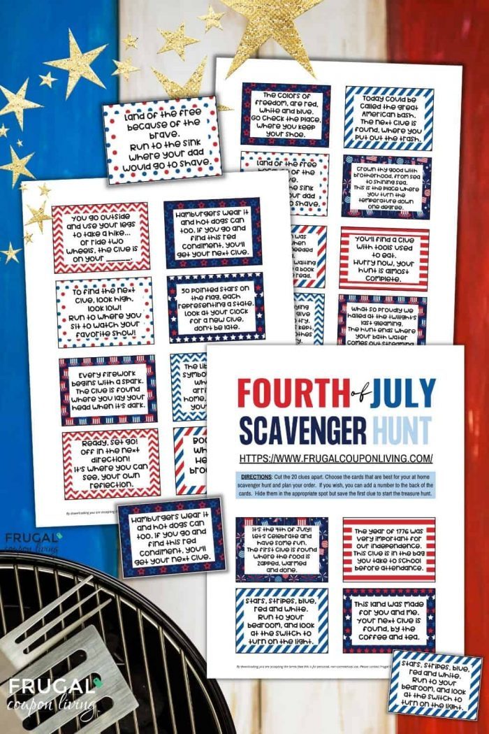easy fourth of july scavenger hunt