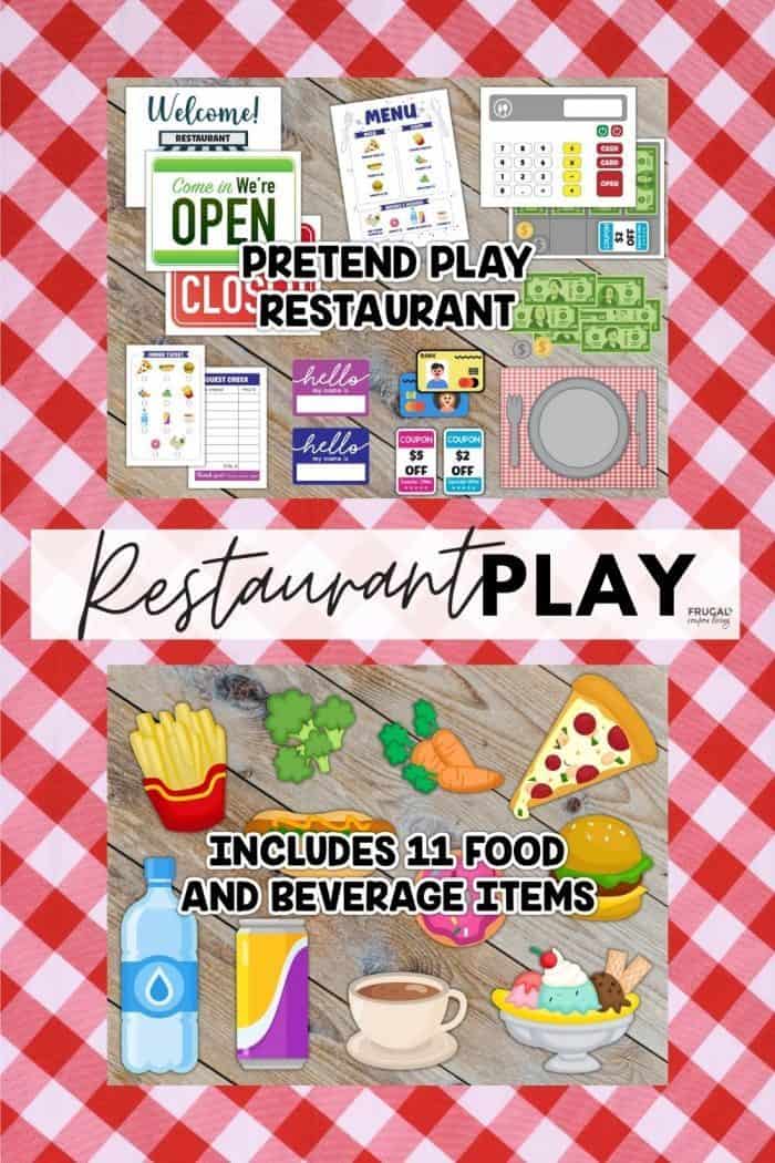 restaurant pretend play