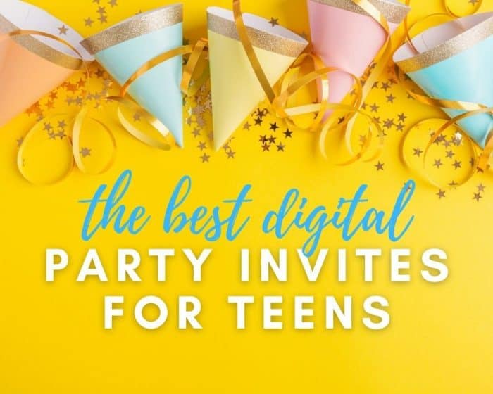 teen birthday party invites digital invitations online