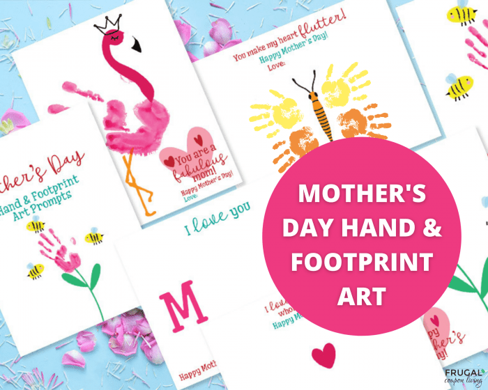 handprint printable for mother's day gift idea