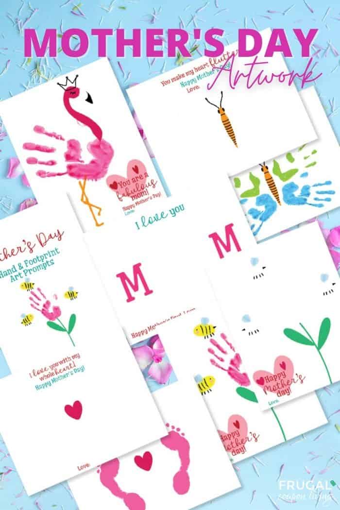 how to make diy printables for mothers day handprint craft kit