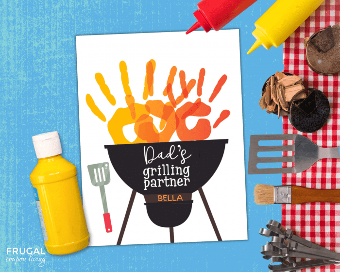 printable fathers day diy grill gift from kids